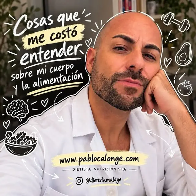 Publicación de Pablo Calonge, dietista-nutricionista, en Instagram (28 de septiembre de 2026)