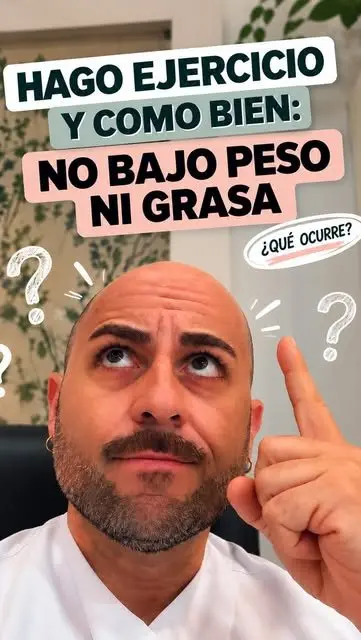 Vídeo de Pablo Calonge, dietista-nutricionista, en Instagram (16 de septiembre de 2026): «Hago ejercicio y como bien: no bajo peso ni grasa ¿qué ocurre?»